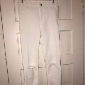 White Zara High Elasticity Jeggings